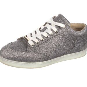 Jimmy Choo Woman Glitter Sneakers